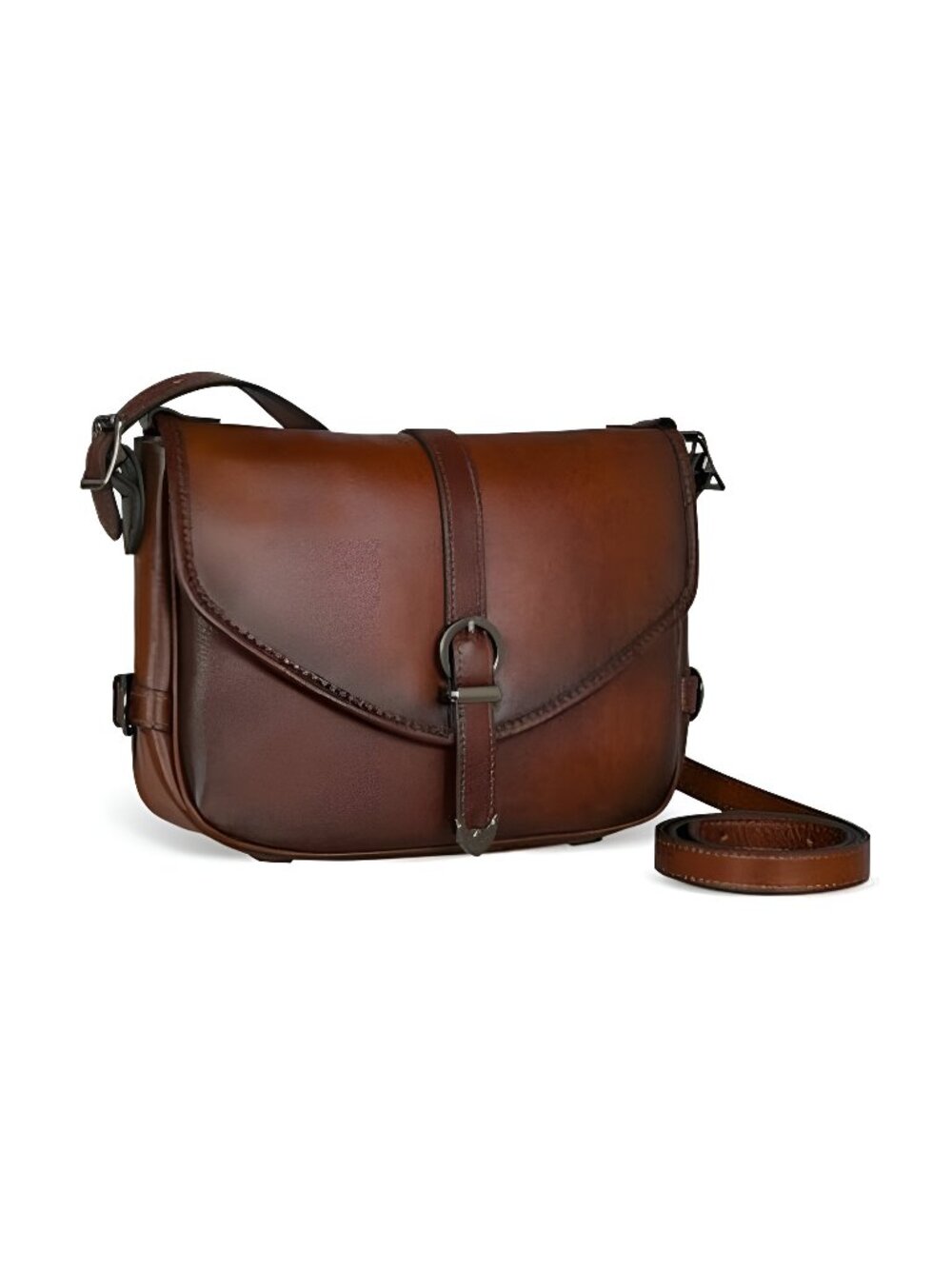Genuine Leather Crossbody Bag for Women Lightweight Medium Shoulder Purse